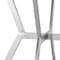Armen Living Naomi and Chelsea 5-Piece Counter Height Dining Set in Brushed Stainless Steel and Gray Faux Leather SETNMCHGRBS5 - alternate 8